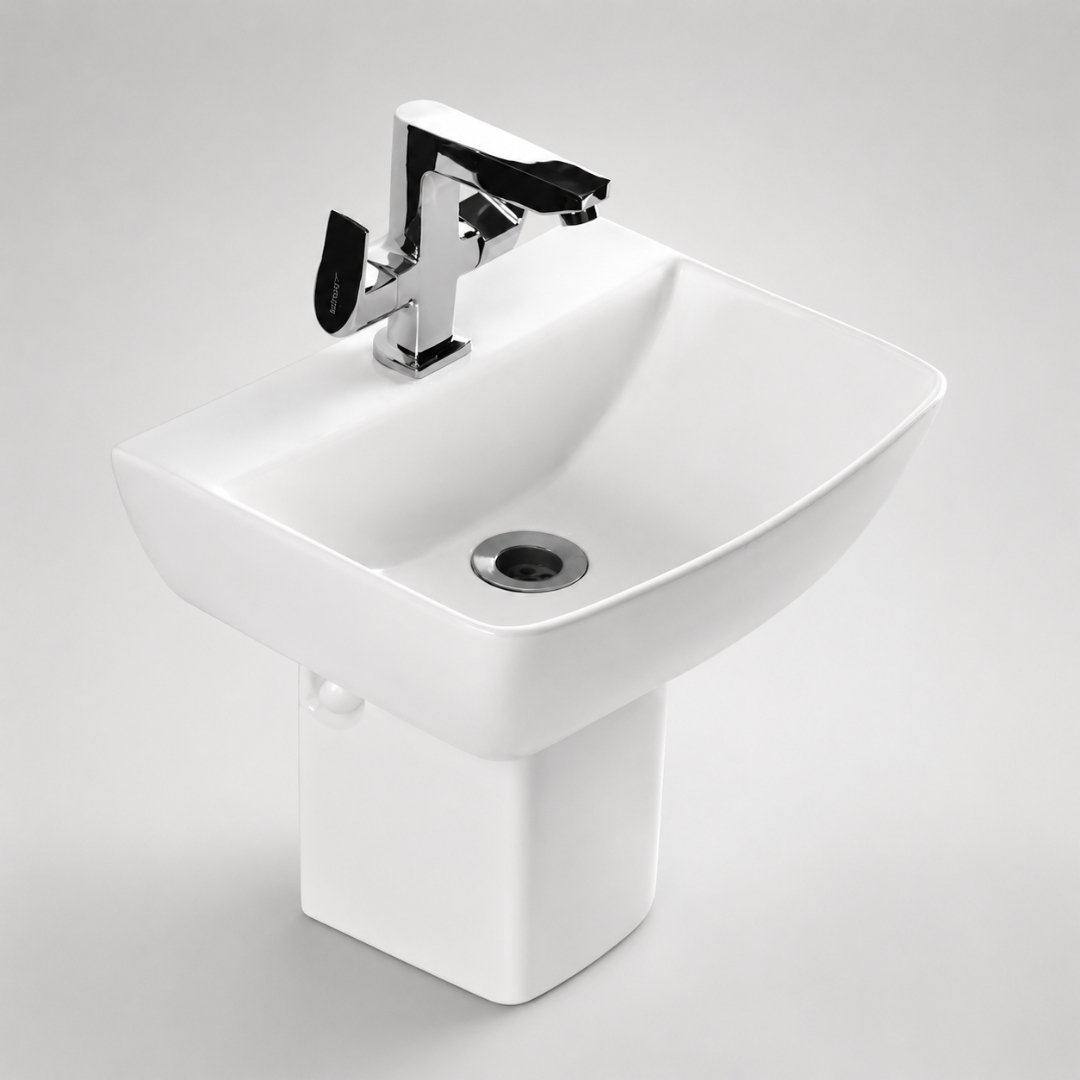 CAPRI with pedestal Washbasin with Pedestal Wash Basin - My Home Studio
